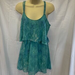 Aeropostale blue flowy top